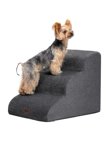 Escalera para Perros Garnpet 3 Pasos Antideslizante Gris