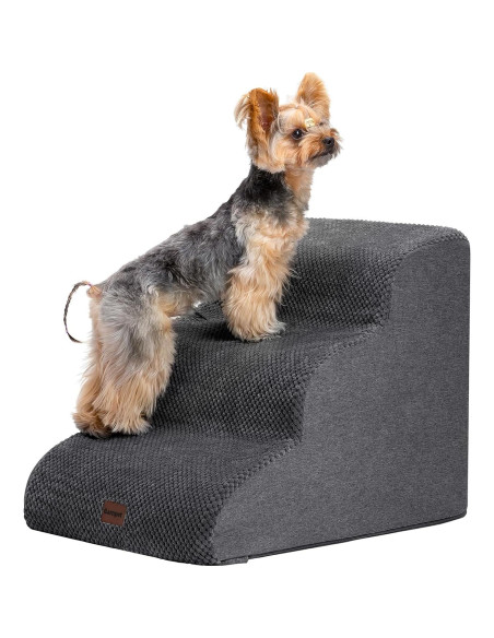 Escalera para Perros Garnpet 3 Pasos Antideslizante Gris