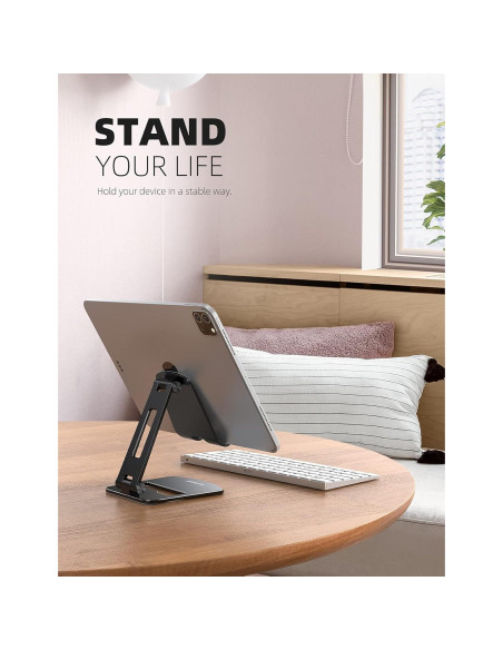 Soporte Plegable Lamicall para Tabletas 4-13" Negro