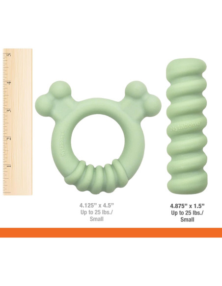 Anillo de Masticar para Cachorros Nylabone Sabor Pollo 15.2cm