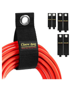 6 Piezas Correas de Almacenamiento Cioew Ayag 43 cm Rojo
