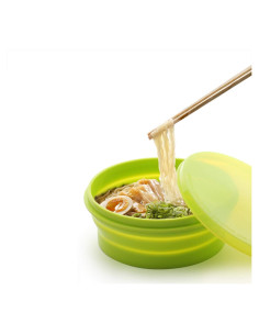 Tazón Plegable de Silicona IYYI 800ml Verde Manzana