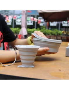 Tazón Plegable de Silicona IYYI 800ml Verde Manzana 2