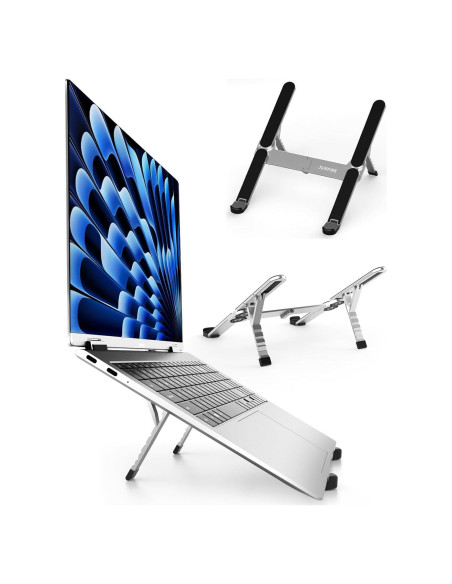 Soporte Plegable para Laptop Junfire, Aluminio, 6 Niveles, 39.6 cm