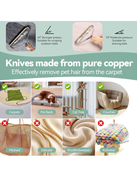 Set Quitapelos para Mascotas 4 Piezas Yunlnny - Guante y Cepillos