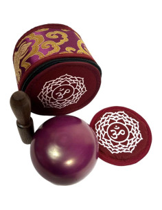 Tazón de Canto Chakra de la Corona 7.62 cm para Meditación 2