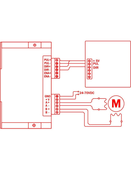 Controlador de Motor Paso a Paso Digital Zeelo DM556 20-50V 5.6A