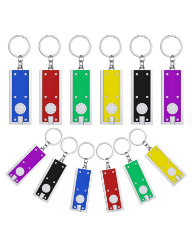 Mudder 12 Mini Linternas LED Llavero Portátil 5.9x2.4cm