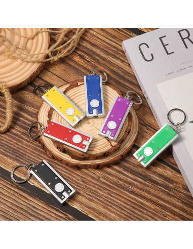 Mudder 12 Mini Linternas LED Llavero Portátil 5.9x2.4cm