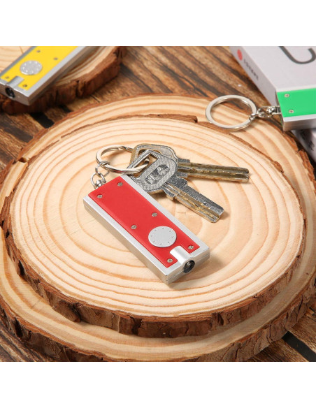 Mudder 12 Mini Linternas LED Llavero Portátil 5.9x2.4cm