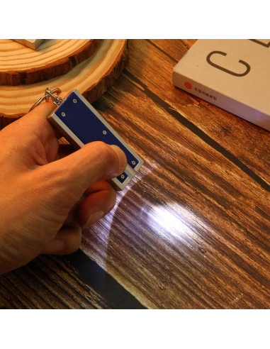 Mudder 12 Mini Linternas LED Llavero Portátil 5.9x2.4cm