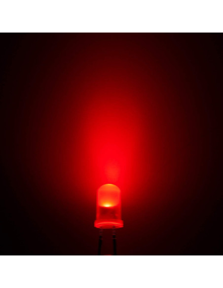 Luces LED Diodo Rojo 5mm CHANZON 20 pcs Pre-Cableadas 12V