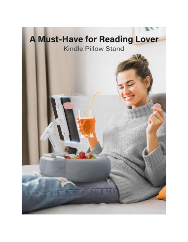 Soporte de almohada para tablet TAZENI modelo BZ-01 gris