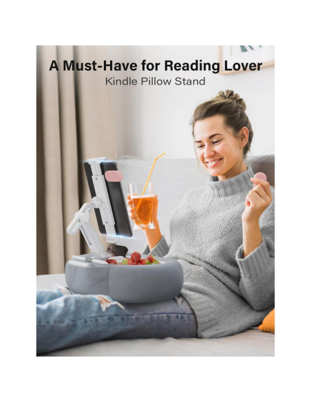 Soporte de almohada para tablet TAZENI modelo BZ-01 gris