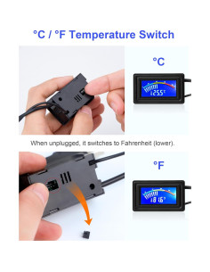 Termómetro Digital KEYNICE AP-185-USB, Medidor de Temperatura LCD 2