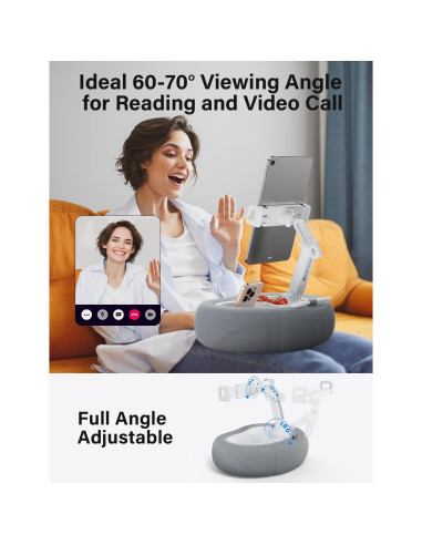 Soporte de almohada para tablet TAZENI modelo BZ-01 gris