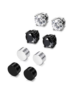 Pendientes Magnéticos de Acero Inoxidable YZstyle 6MM Unisex