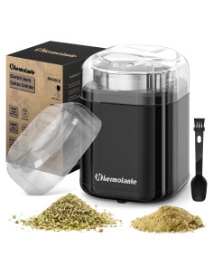 Molino de Especias Eléctrico Hermolante 200W Compacto Negro