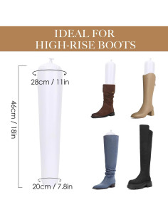 Formadores Inflables para Botas kilofly - 3 Pares - 46cm Blanco 2