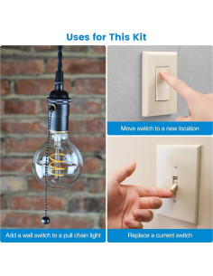 Kit Interruptor Inalámbrico Ortis 91.44m, Sin Cableado, Marfil 2