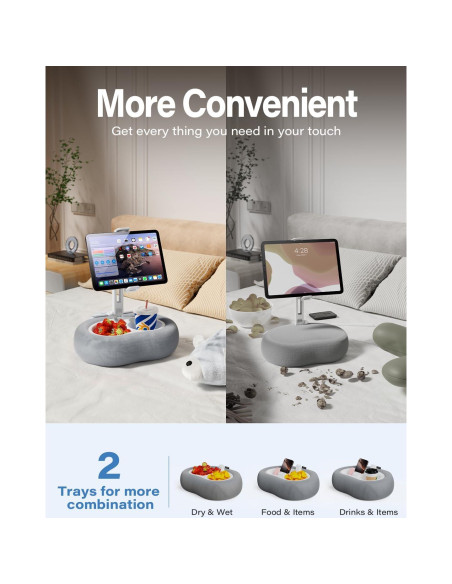 Soporte de almohada para tablet TAZENI modelo BZ-01 gris