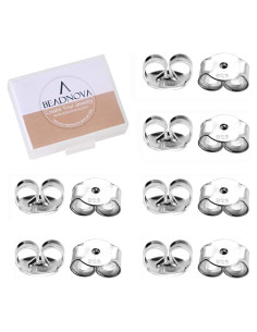 Respaldo de Aretes de Plata Esterlina 925 BEADNOVA - 12 Pcs