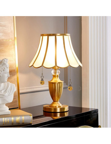 Cadenas de Tirón de Cristal Ámbar Longsheng - 2 Piezas 30CM