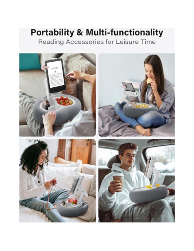 Soporte de almohada para tablet TAZENI modelo BZ-01 gris