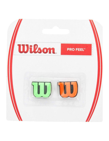 Amortiguador de Tenis Wilson Profeel Verde/Naranja - 2 Piezas
