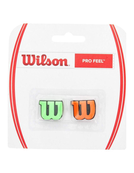 Amortiguador de Tenis Wilson Profeel Verde/Naranja - 2 Piezas