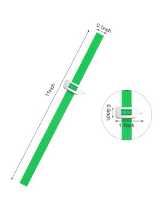 Marcadores Elásticos Shudyear Verde para Libros 18x1cm 2