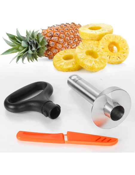 Cortador y Rebanador de Piña Cook Guy - Acero Inoxidable Cortador y Rebanador de Piña Cook Guy - Acero Inoxidable