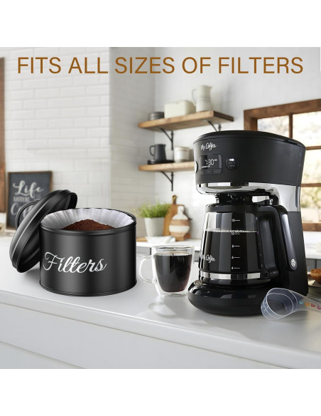 Soporte para Filtros de Café YOAEAILY Grande Negro 5L