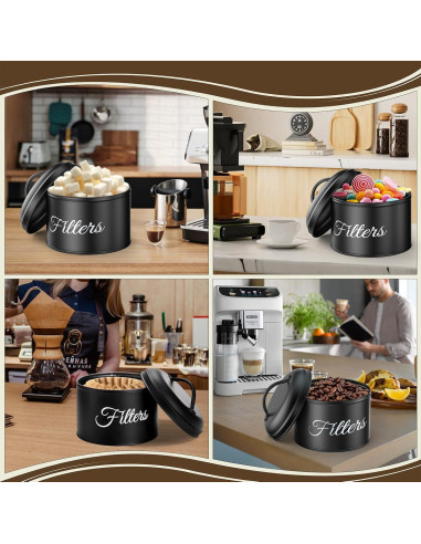 Soporte para Filtros de Café YOAEAILY Grande Negro 5L