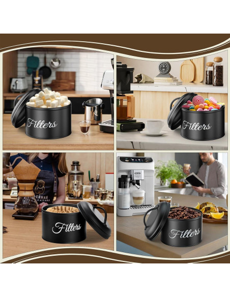 Soporte para Filtros de Café YOAEAILY Grande Negro 5L