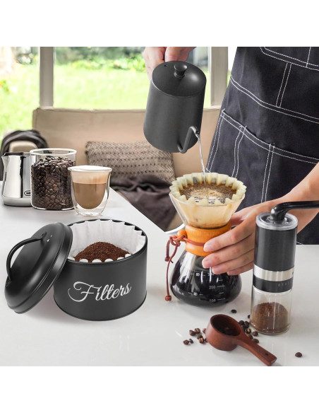 Soporte para Filtros de Café YOAEAILY Grande Negro 5L