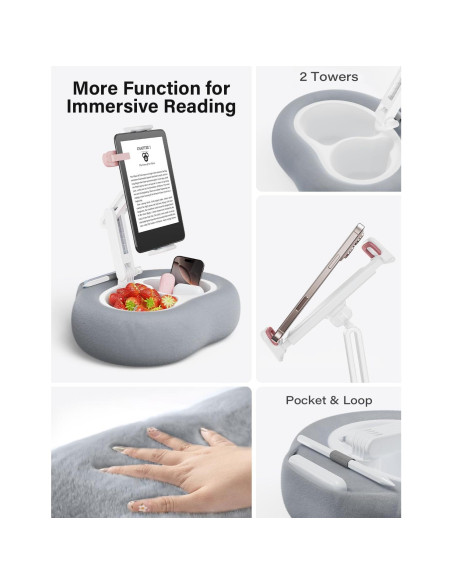 Soporte de almohada para tablet TAZENI modelo BZ-01 gris