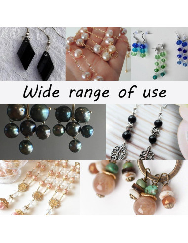 600 Pasadores de Joyería DIY BOYIVI Bronce y Negro 50 mm