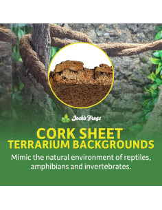 Fondo de Terrario de Corcho Virgen Natural Josh's Frogs 30x30 cm 2