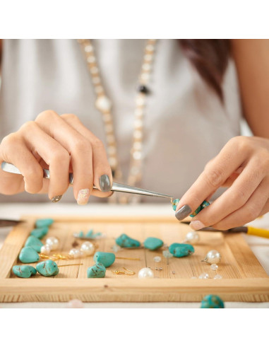 600 Pasadores de Joyería DIY BOYIVI Bronce y Negro 50 mm