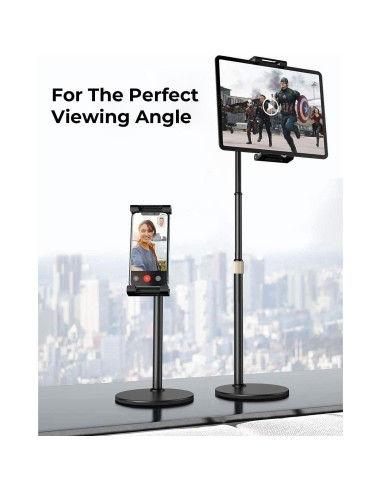 Soporte para iPad LISEN LE785 ajustable 4.7-15.6" negro