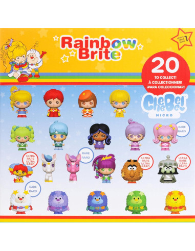 Paquete de 12 Figuras Micro Cheebee Rainbow Brite - TLS Toy