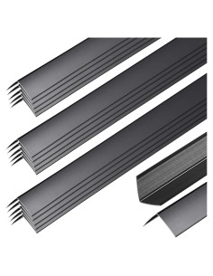 Protectores de Esquinas de Metal Therwen 30 Pcs 122 cm Negro
