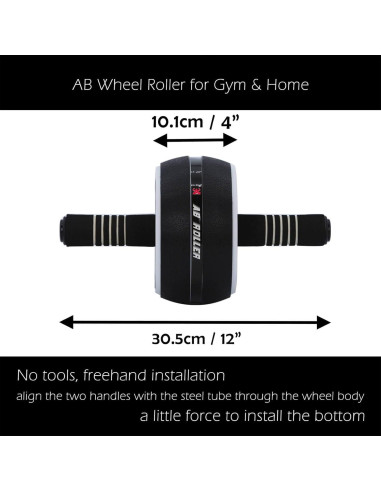 Rueda de Abdominales A.F.N.A.L con Almohadilla - 200 kg