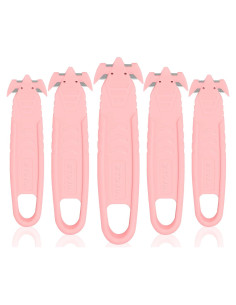 Cortador de Seguridad T TOVIA Rosa 5 Pcs Acero Inoxidable