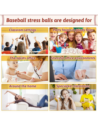 LovesTown 20 Pelotas de Béisbol de Espuma Antiestrés 6.35 cm