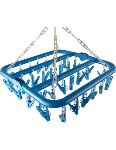 Perchero Clip Plegable Groupcow Azul 32x32 cm