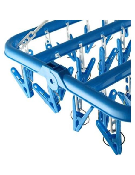 Perchero Clip Plegable Groupcow Azul 32x32 cm