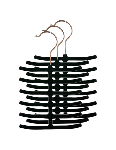 Organizador de Corbatas Home Basics - Paquete de 3, Antideslizante