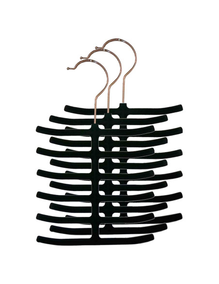 Organizador de Corbatas Home Basics - Paquete de 3, Antideslizante